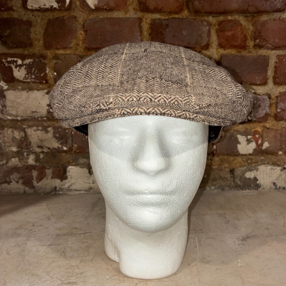 Coal Headwear Wool Blend Flat Cap Plaid Hat Mens Large Golf Newsboy